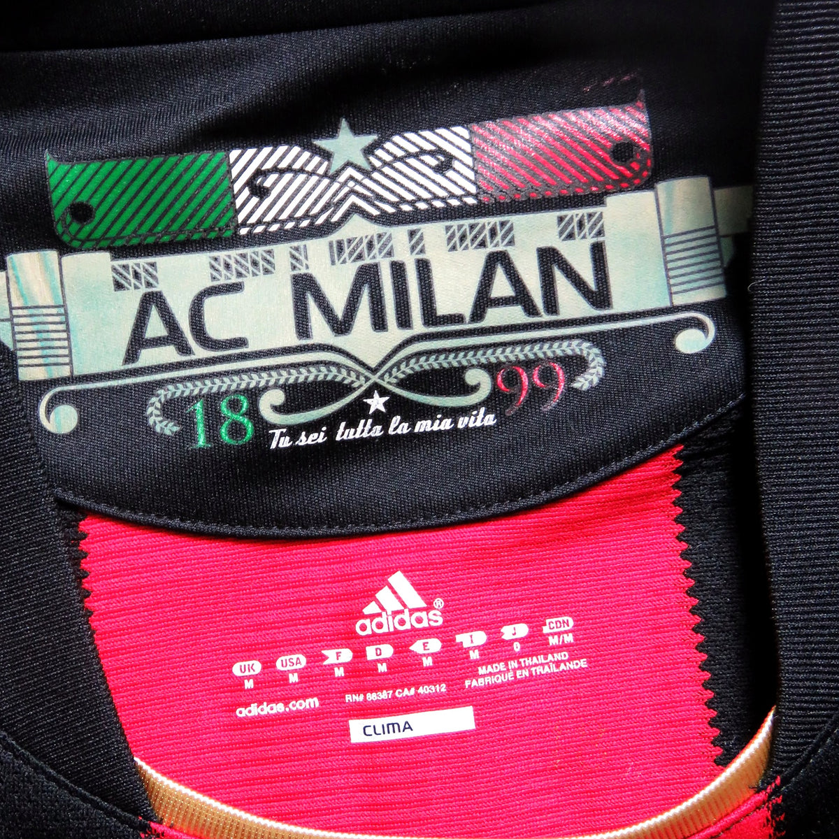 AC Milan 2010-2011 Home shirt, Ibrahimovic 11, Adidas, size M, product code P96288 | Nostalgic Football Shirts