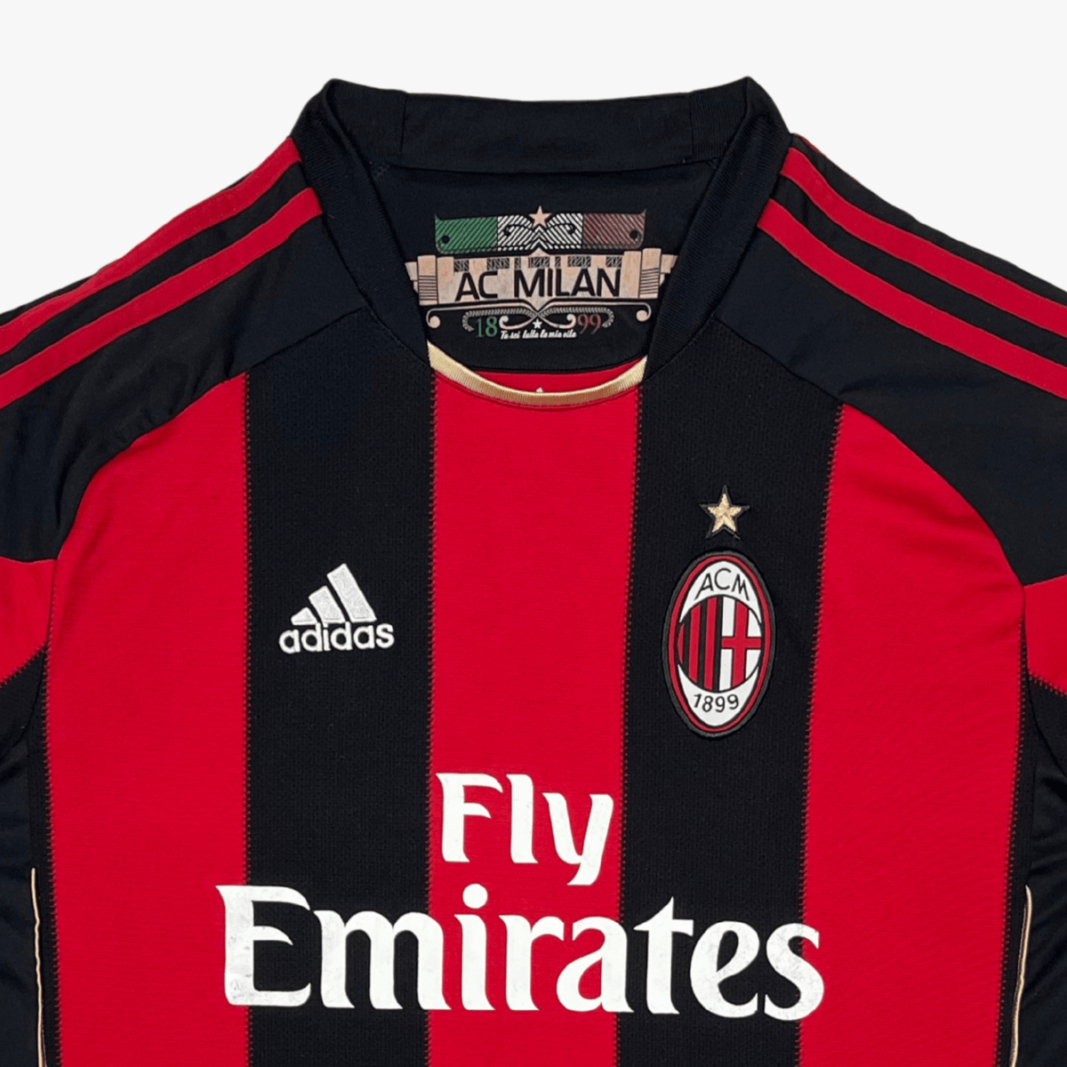 Authentic Adidas AC Milan 2010-2011 Home shirt, size L | Nostalgic Football Shirts