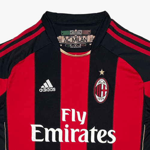 Authentic Adidas AC Milan 2010-2011 Home shirt, size L | Nostalgic Football Shirts