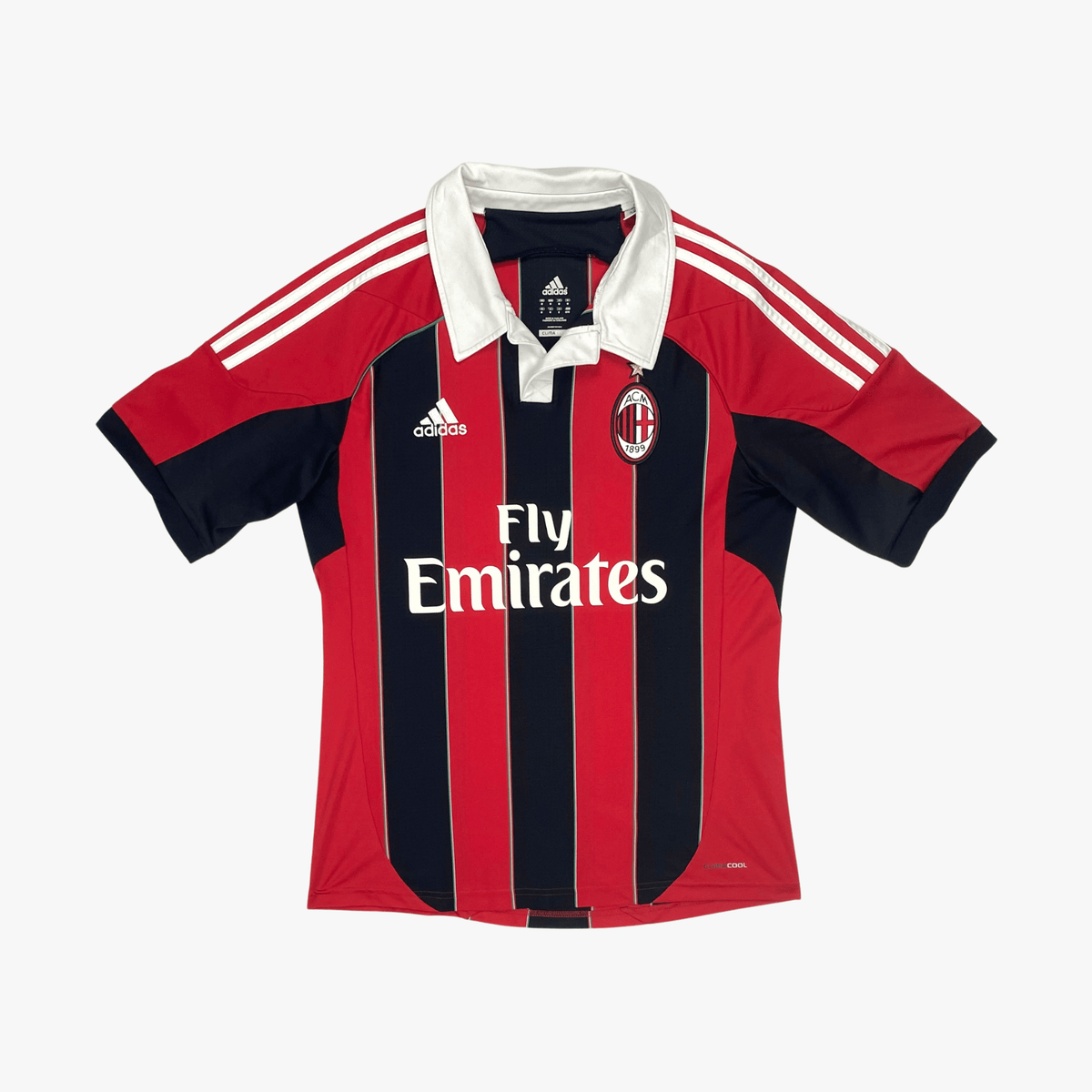Authentic Adidas AC Milan 2012-2013 Home shirt, El Shaarawy 92 on the back, size M | Nostalgic Football Shirts