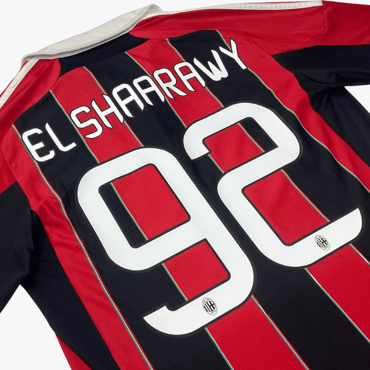 Retro AC Milan 2012-2013 Home football jersey by Adidas, El Shaarawy 92, size M | Nostalgic Football Shirts