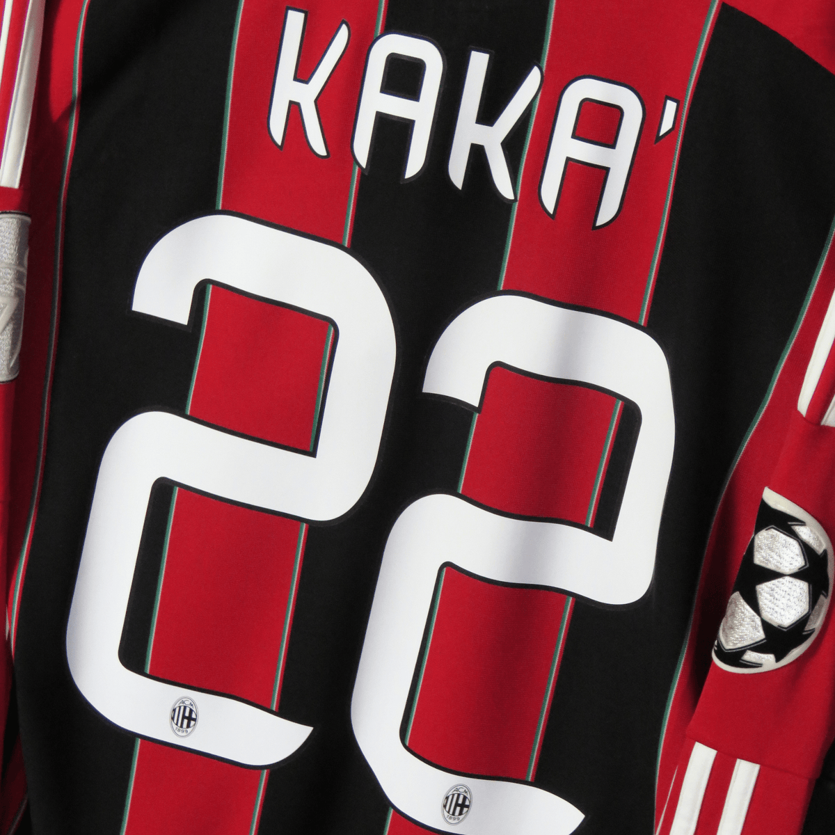 Retro AC Milan 2012-2013 Home longsleeve football jersey by Adidas, Kaka 22, size M | Nostalgic Football Shirts