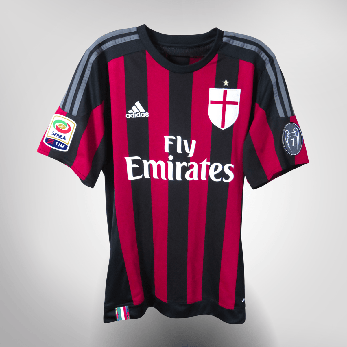 Authentic Adidas AC Milan 2015-2016 Home shirt, Honda 10 on the back, size M | Nostalgic Football Shirts