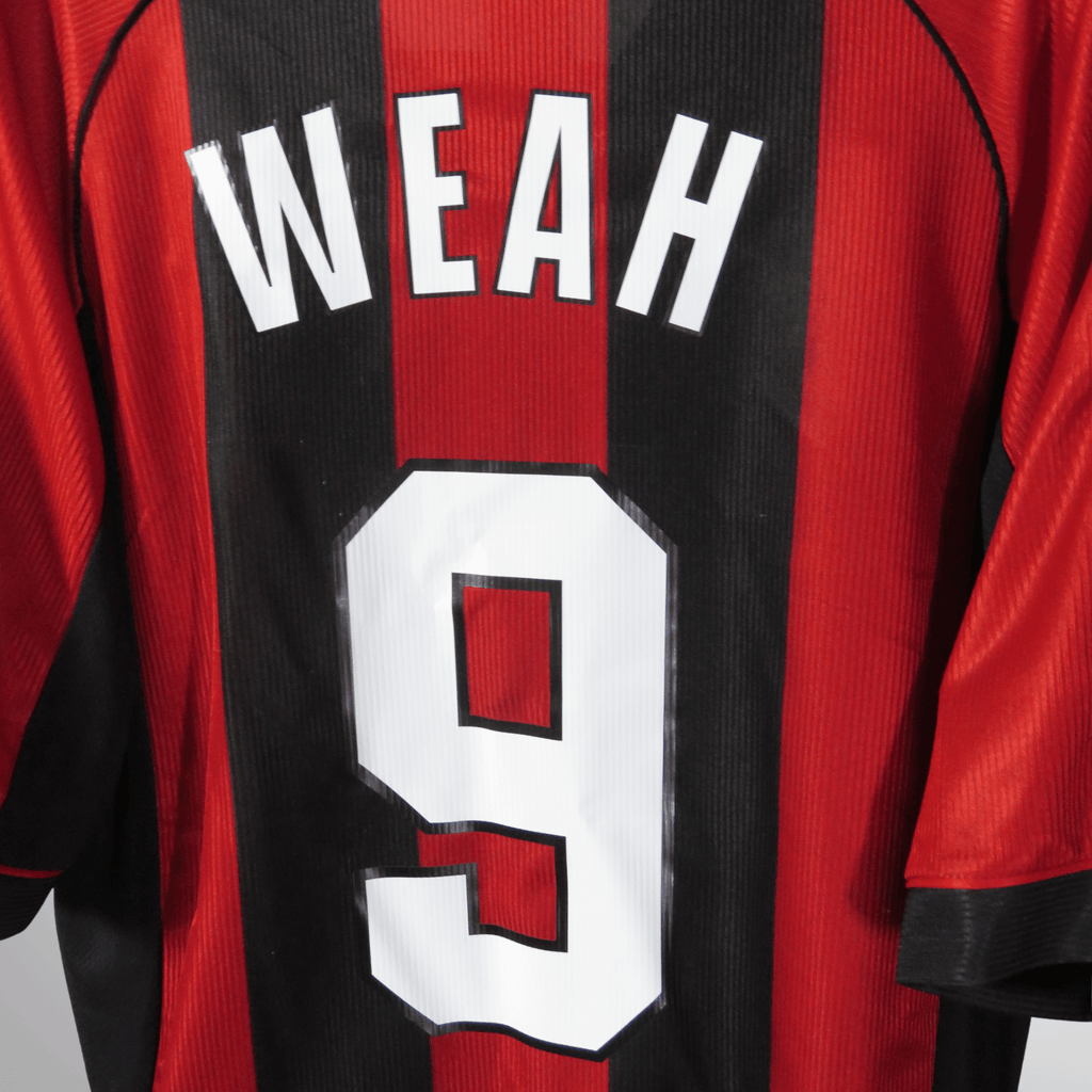 AC Milan 1998-00 Home Weah #9 Shirt M