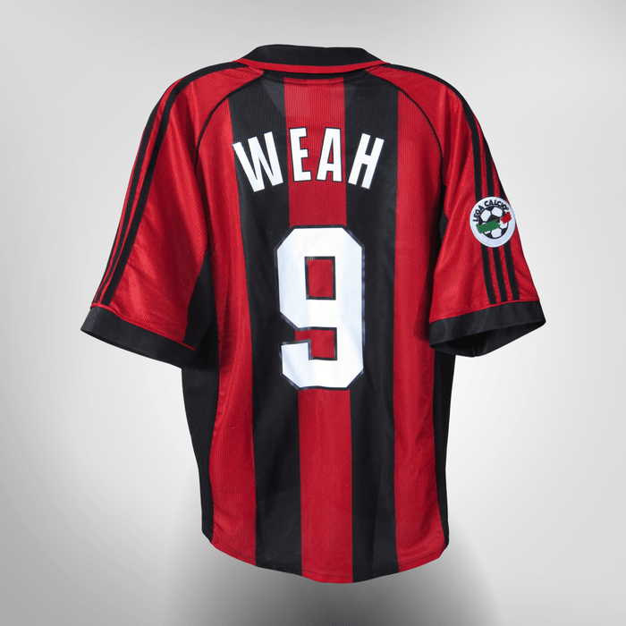 AC Milan 1998-00 Home Weah #9 Shirt M