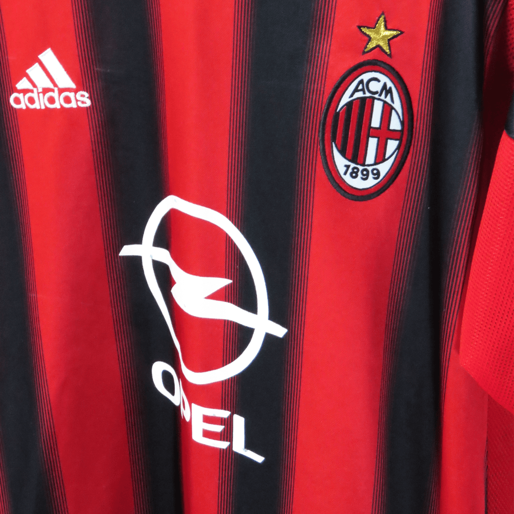 AC Milan 2004-05 Home Maldini #3 Shirt M