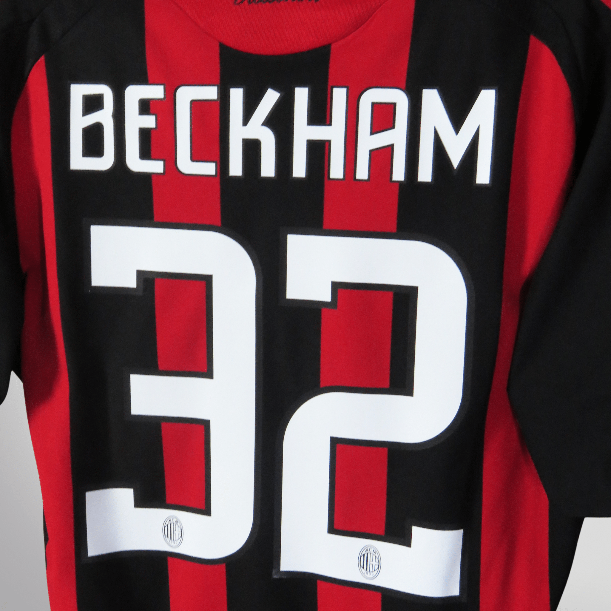 AC Milan 2008-09 Home Beckham #32 Shirt M
