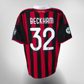 AC Milan 2009-10 Home Beckham #32 Shirt S