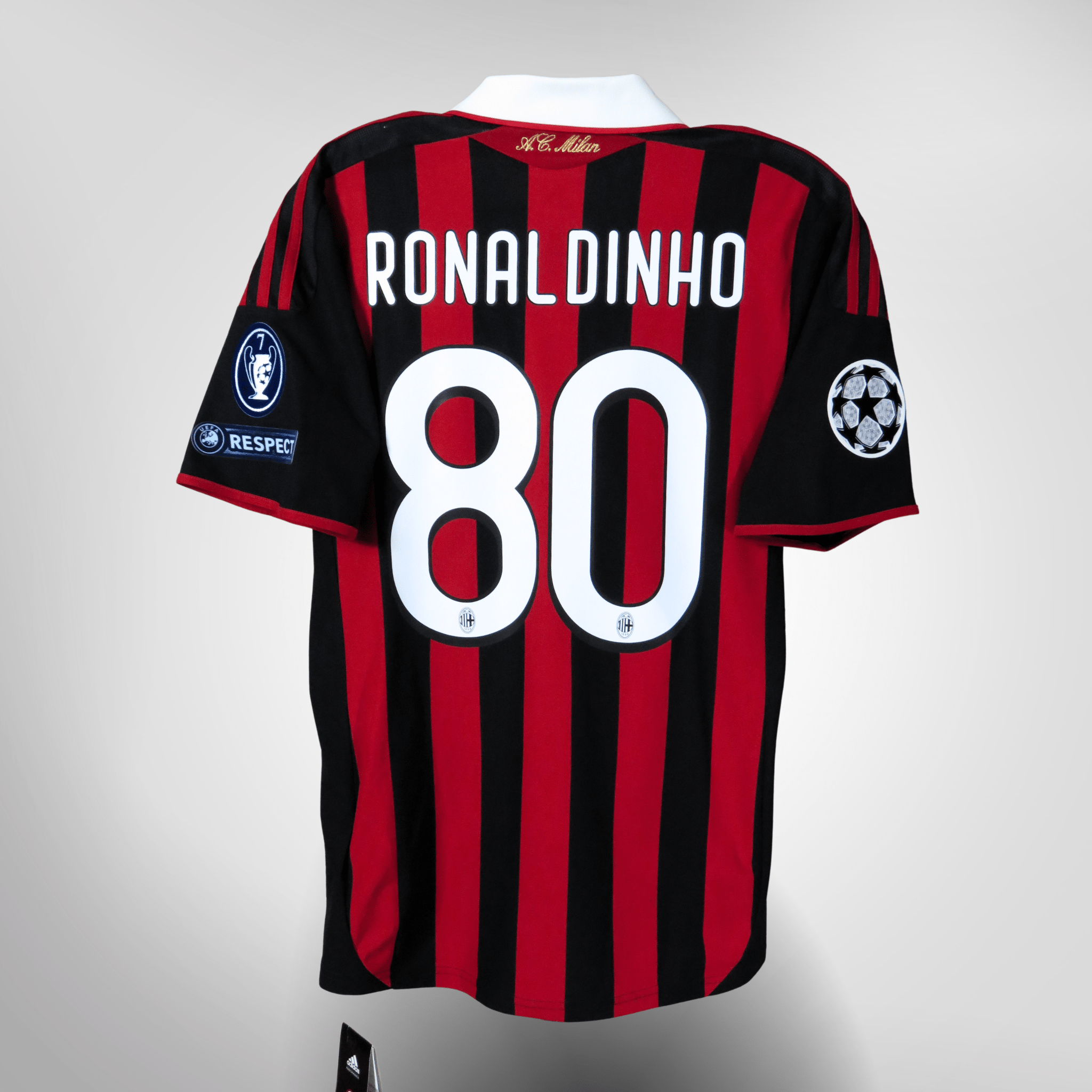 AC Milan 2009-10 Home Ronaldinho #80 BNWT Shirt S