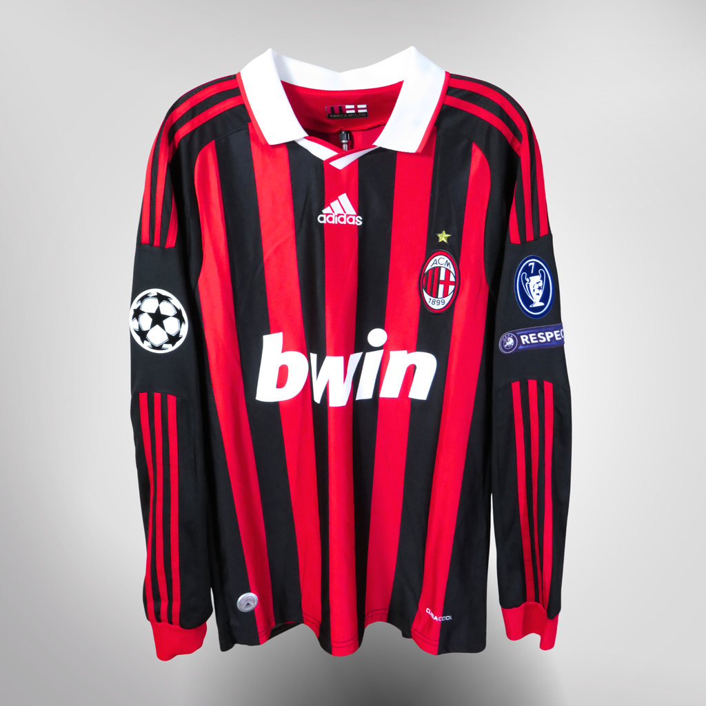 AC Milan 2009-10 Home Ronaldinho #80 Shirt L