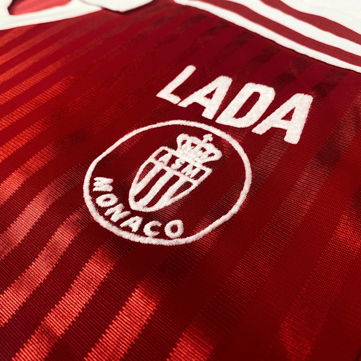 Authentic Adidas AS Monaco 1991-1992 Home shirt, size S | Nostalgic Football Shirts