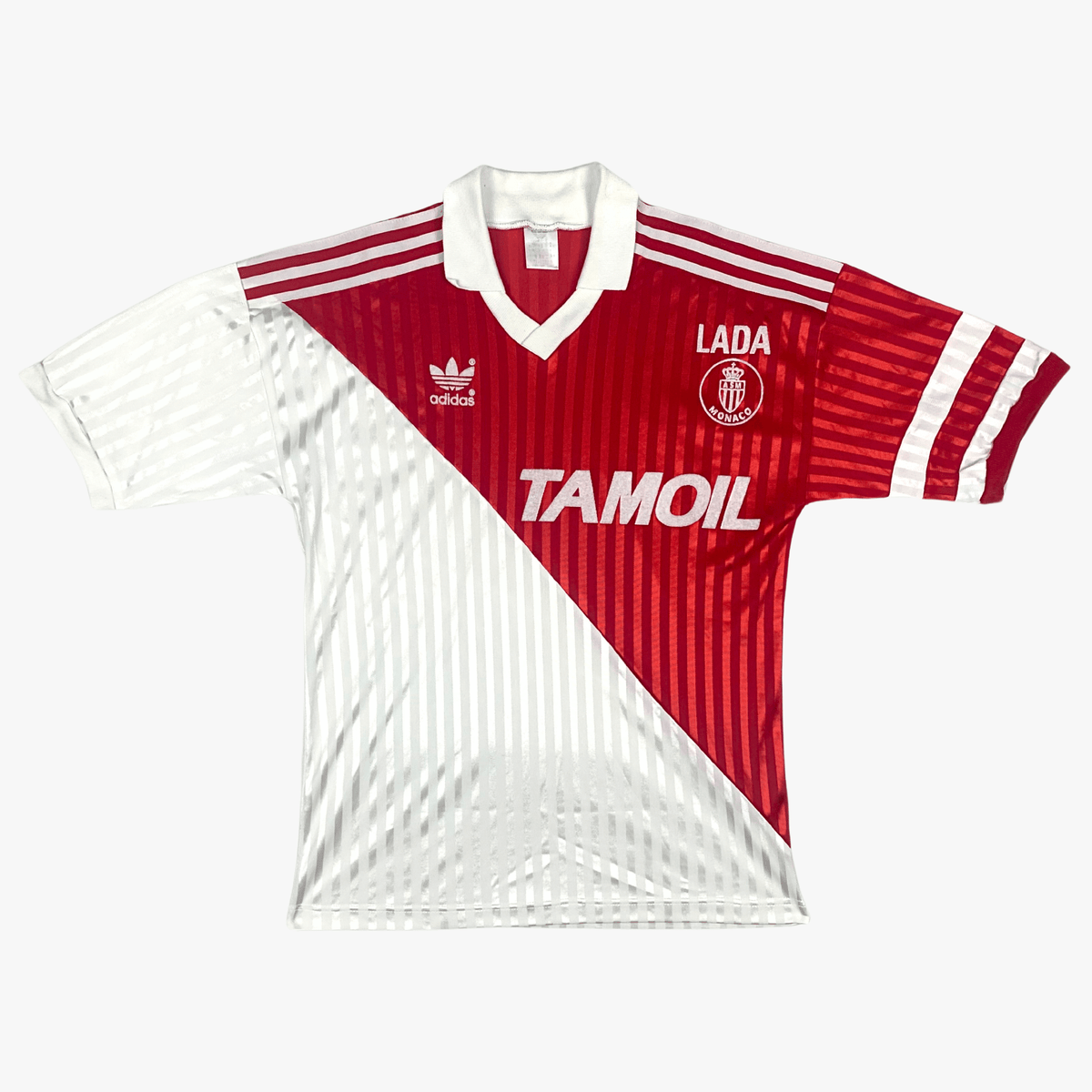 Vintage AS Monaco 1991-1992 Home football shirt, size S | Nostalgic Football Shirts