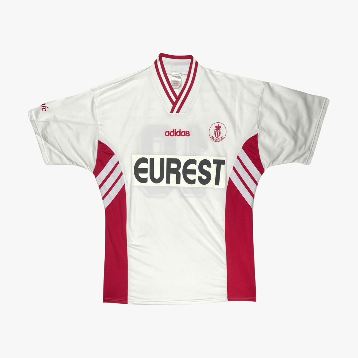 Vintage AS Monaco 1995-1996 Away football shirt with number 10 print, size XL | Nostalgic Football Shirts