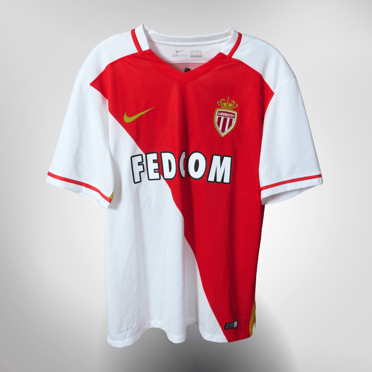 Authentic Nike AS Monaco 2016-2017 Home shirt, Mbappé on the back, size XL, brand new with tags | Nostalgic Football Shirts