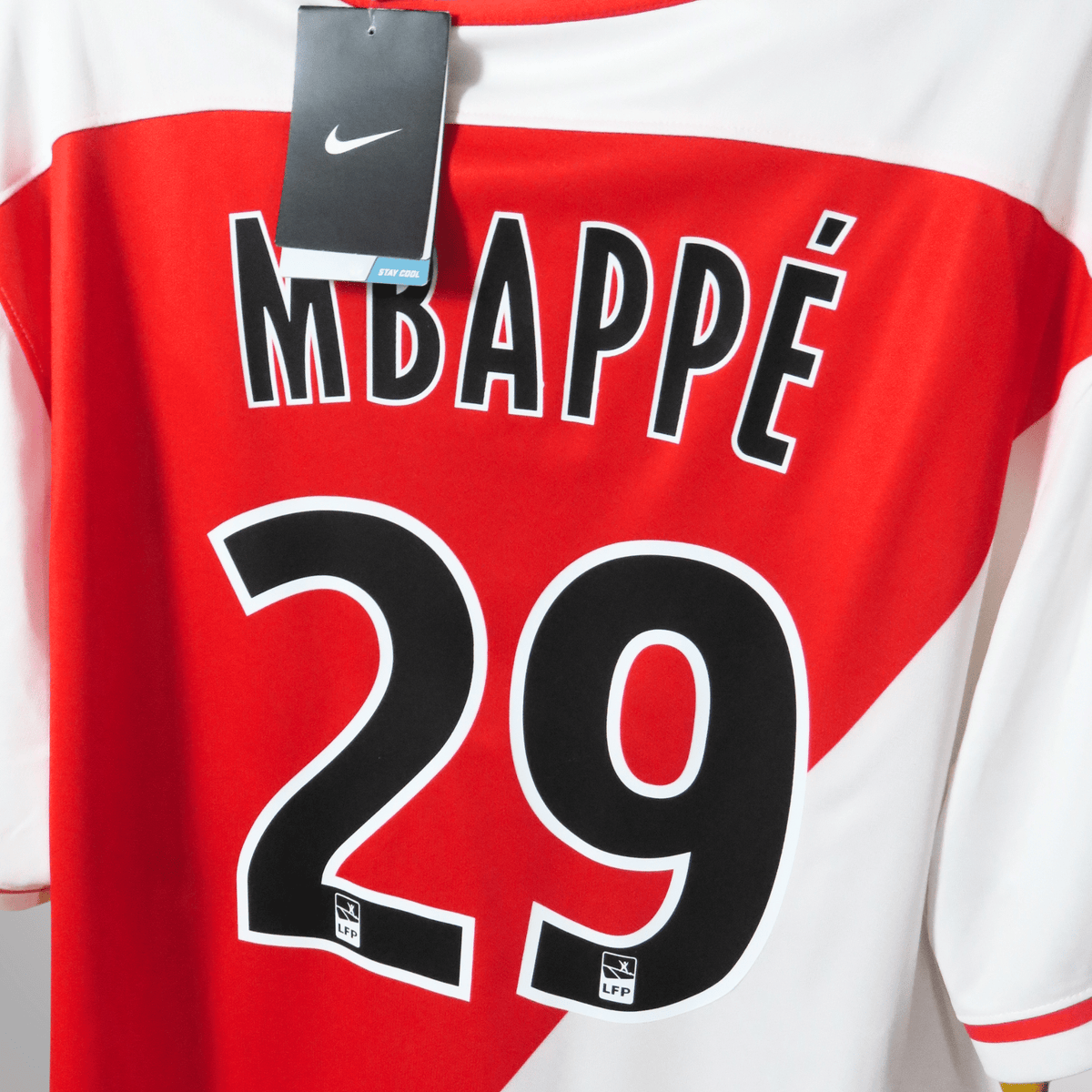 Retro AS Monaco 2016-2017 Home football jersey by Nike, Mbappé, size XL, brand new with tags | Nostalgic Football Shirts