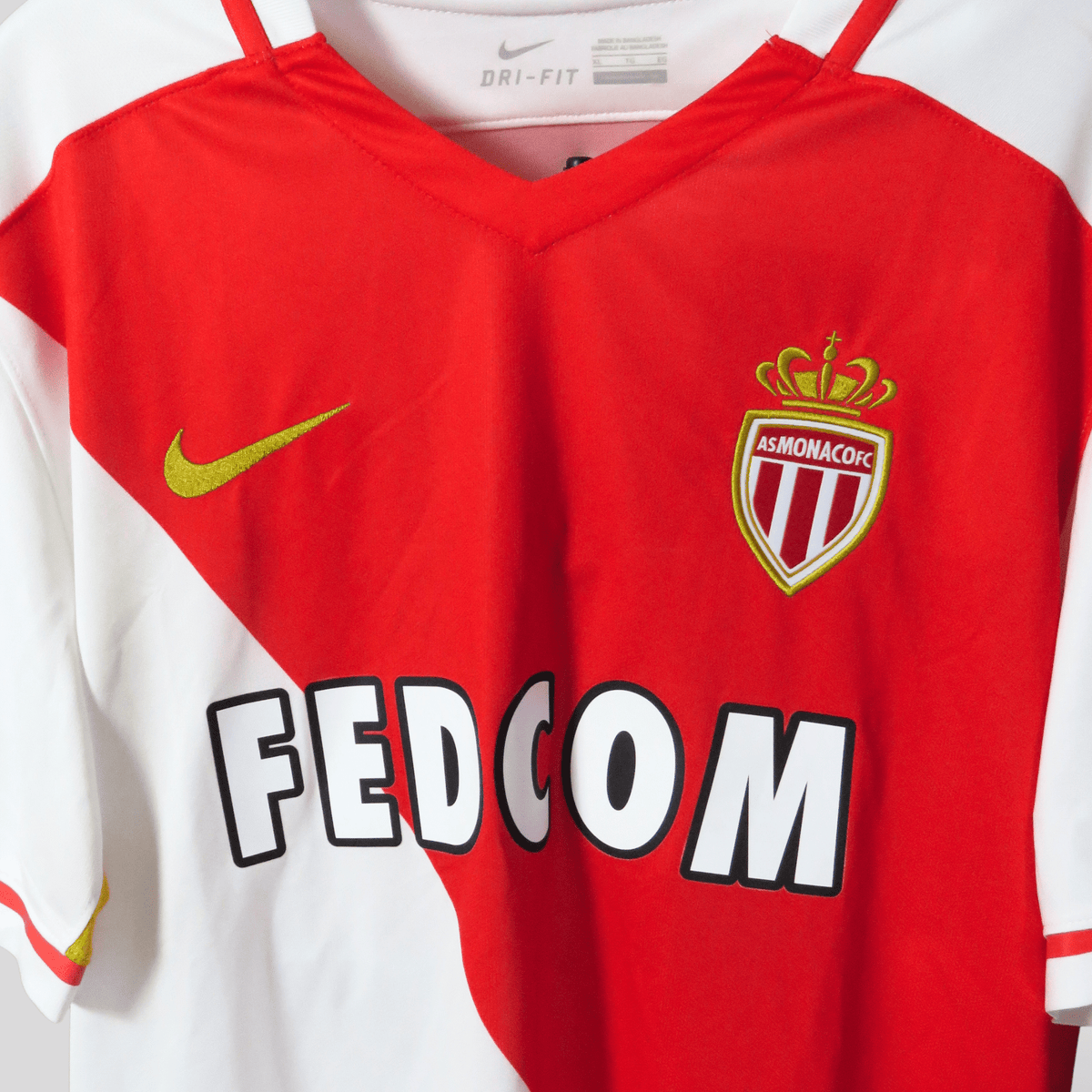 Original AS Monaco 2016-2017 Home football shirt, size XL, Mbappé, brand new with tags | Nostalgic Football Shirts