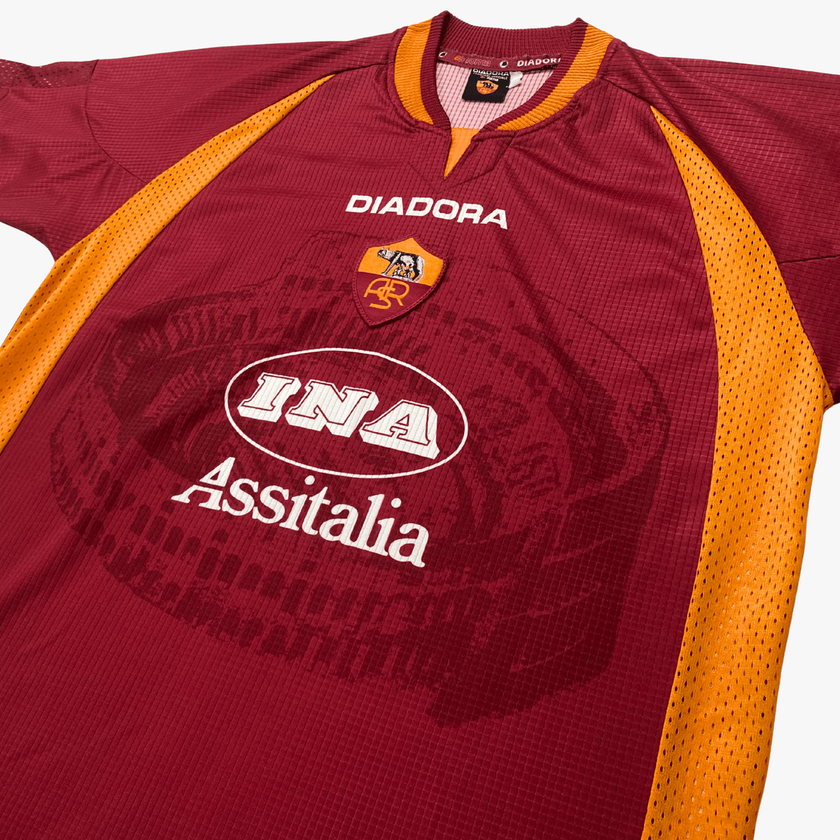 Retro AS Roma 1997-1998 Home football jersey by Diadora, Totti 10, size M | Nostalgic Football Shirts