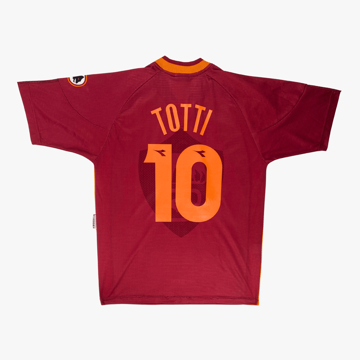 Vintage AS Roma 1997-1998 Home football shirt with Totti 10 print, size M | Nostalgic Football Shirts