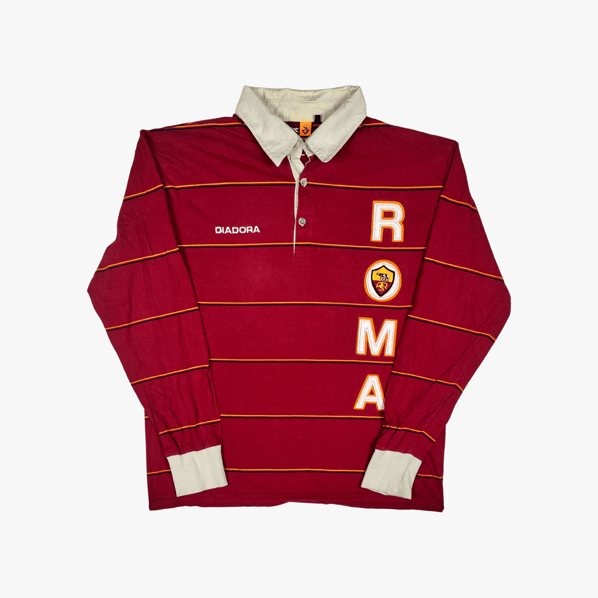 Vintage AS Roma 2004-2006 polo shirt, size XL | Nostalgic Football Shirts