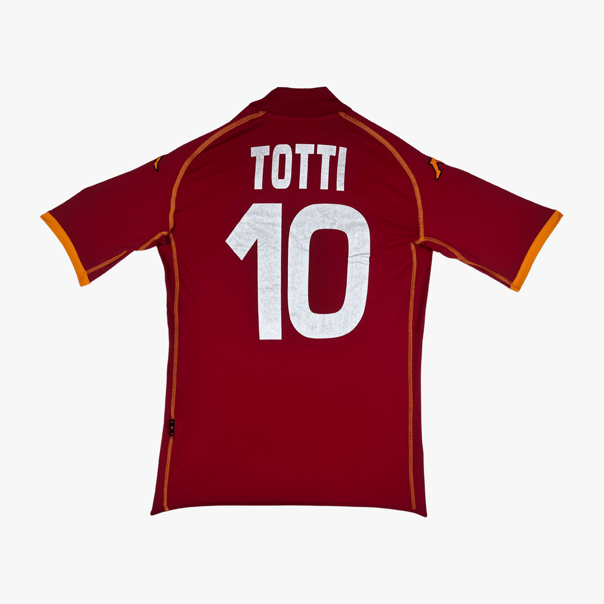 Vintage AS Roma 2008-2009 Home football shirt with Totti 10 print, size S | Nostalgic Football Shirts