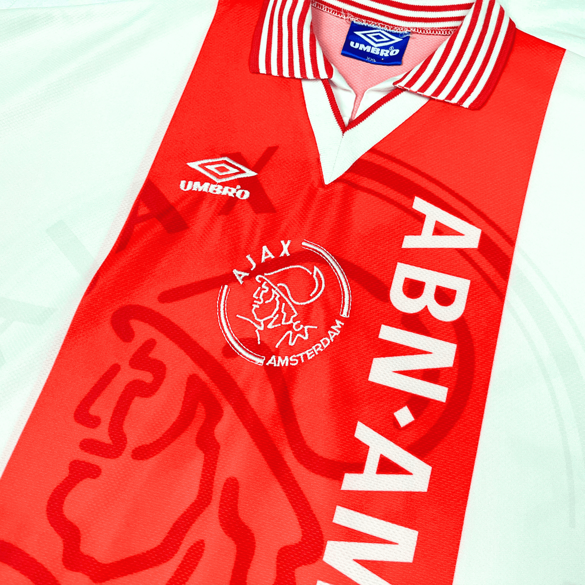 Retro Ajax 1996-1997 Home football jersey by Umbro, size XXL | Nostalgic Football Shirts