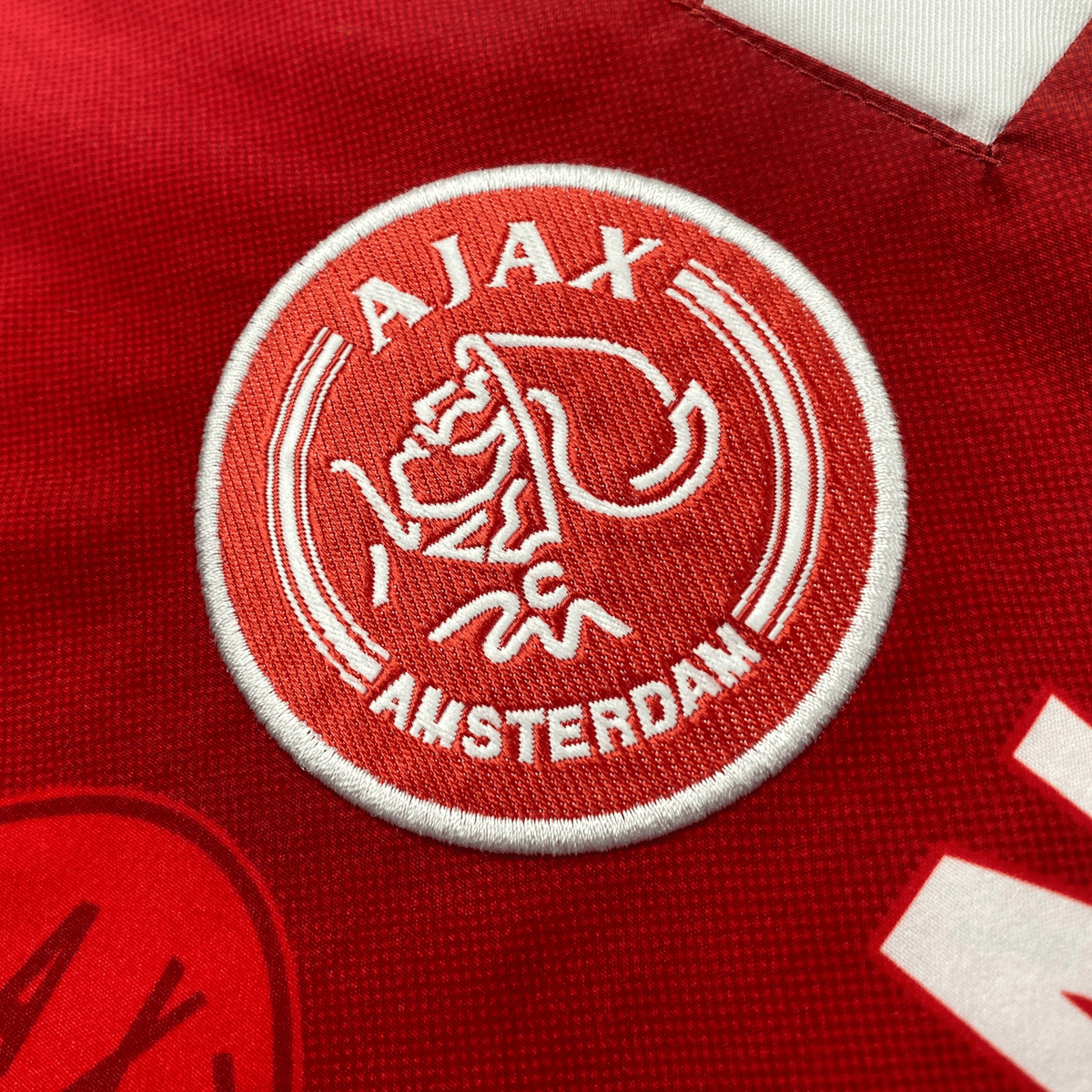 Vintage Ajax 1997-1998 Home football shirt with Witschge 8 print, size S | Nostalgic Football Shirts