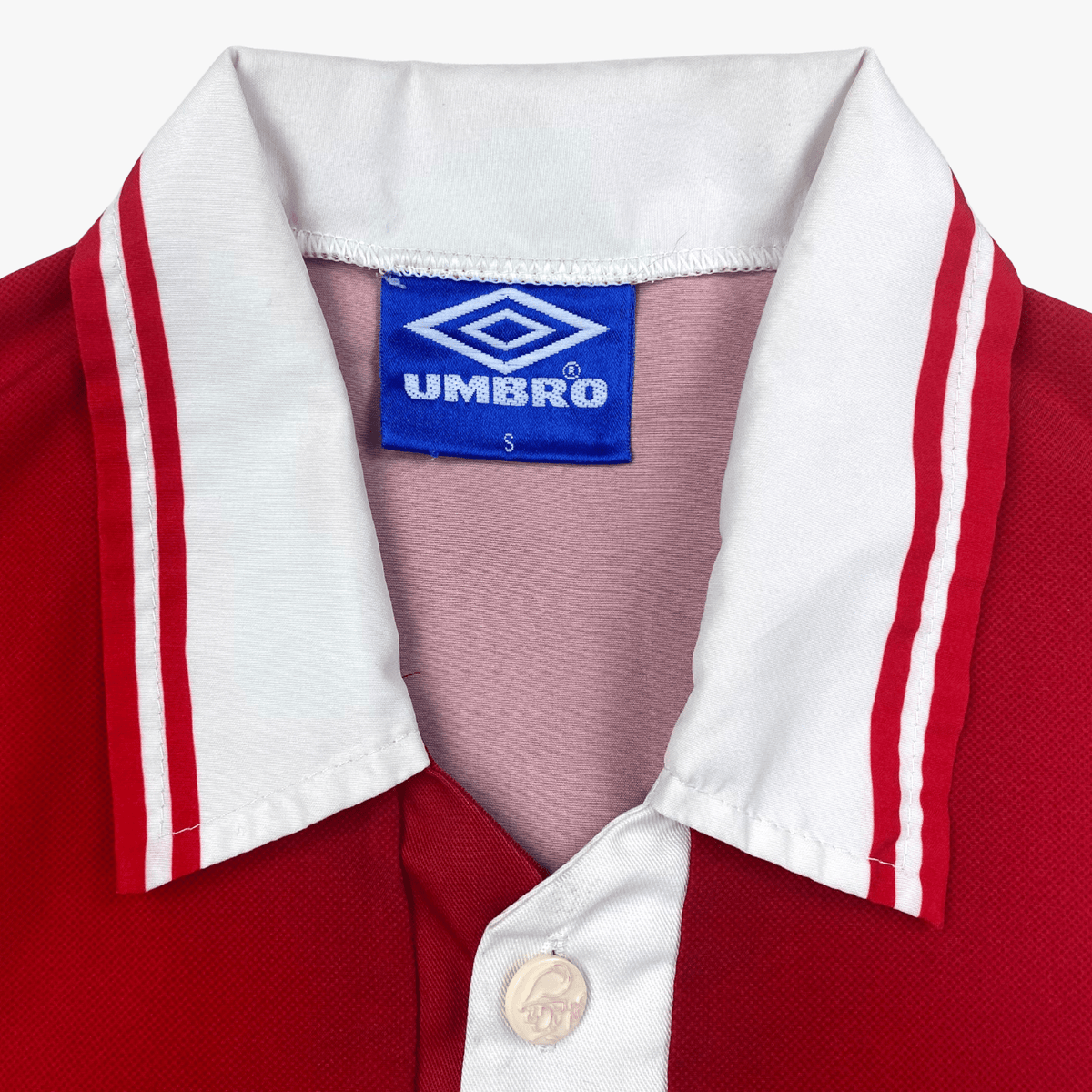 Retro Ajax 1997-1998 Home football jersey by Umbro, Witschge 8, size S | Nostalgic Football Shirts