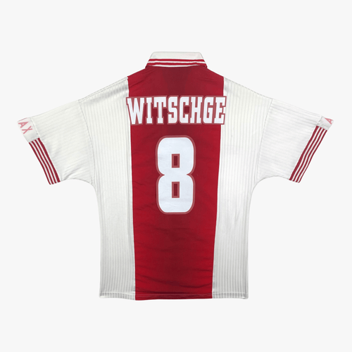 Vintage Ajax 1997-1998 Home football shirt with Witschge 8 print, size S | Nostalgic Football Shirts