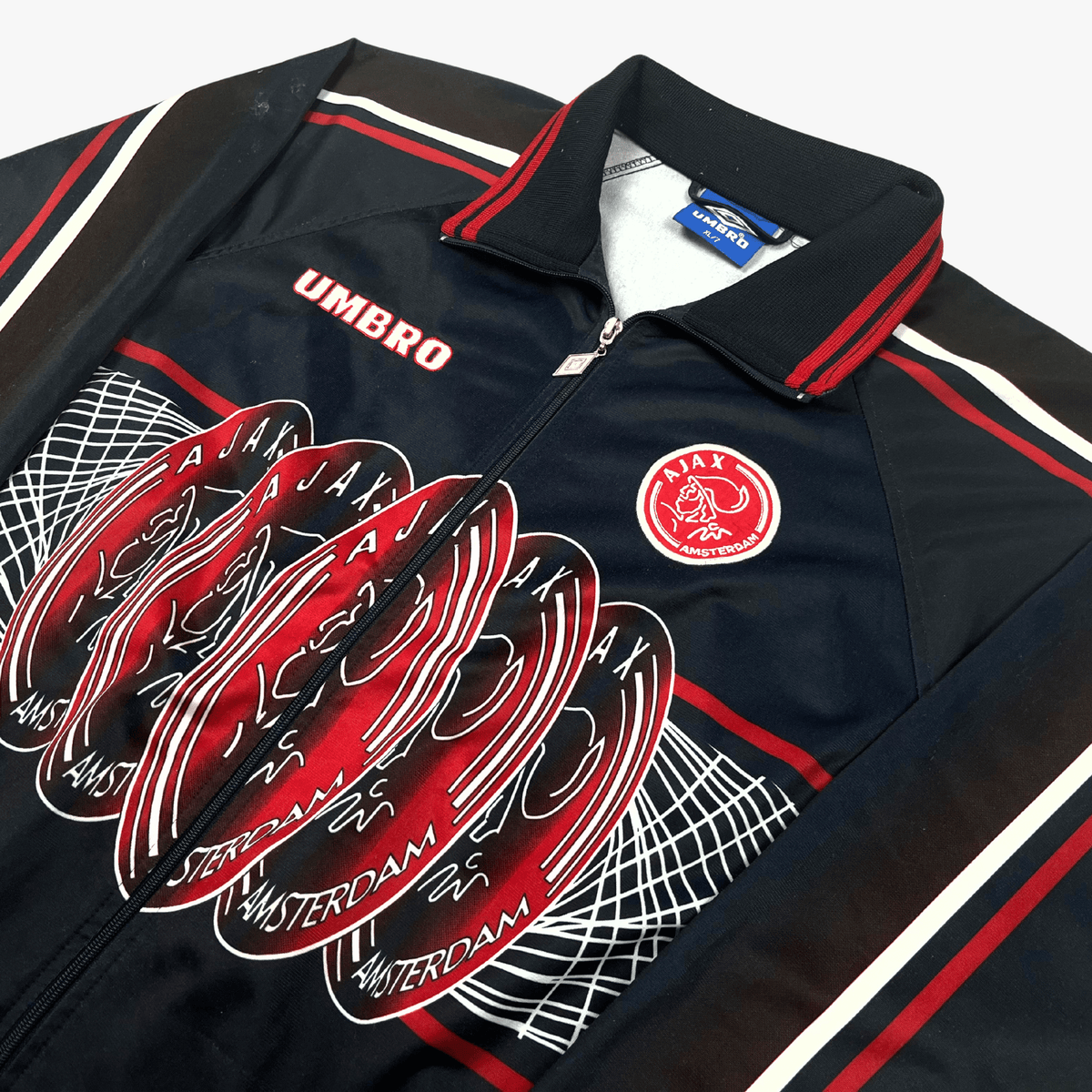 Original Ajax 1997-1998 training jacket, size XL | Nostalgic Football Shirts