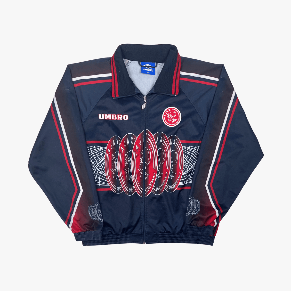 Vintage Ajax 1997-1998 training jacket, size XL | Nostalgic Football Shirts