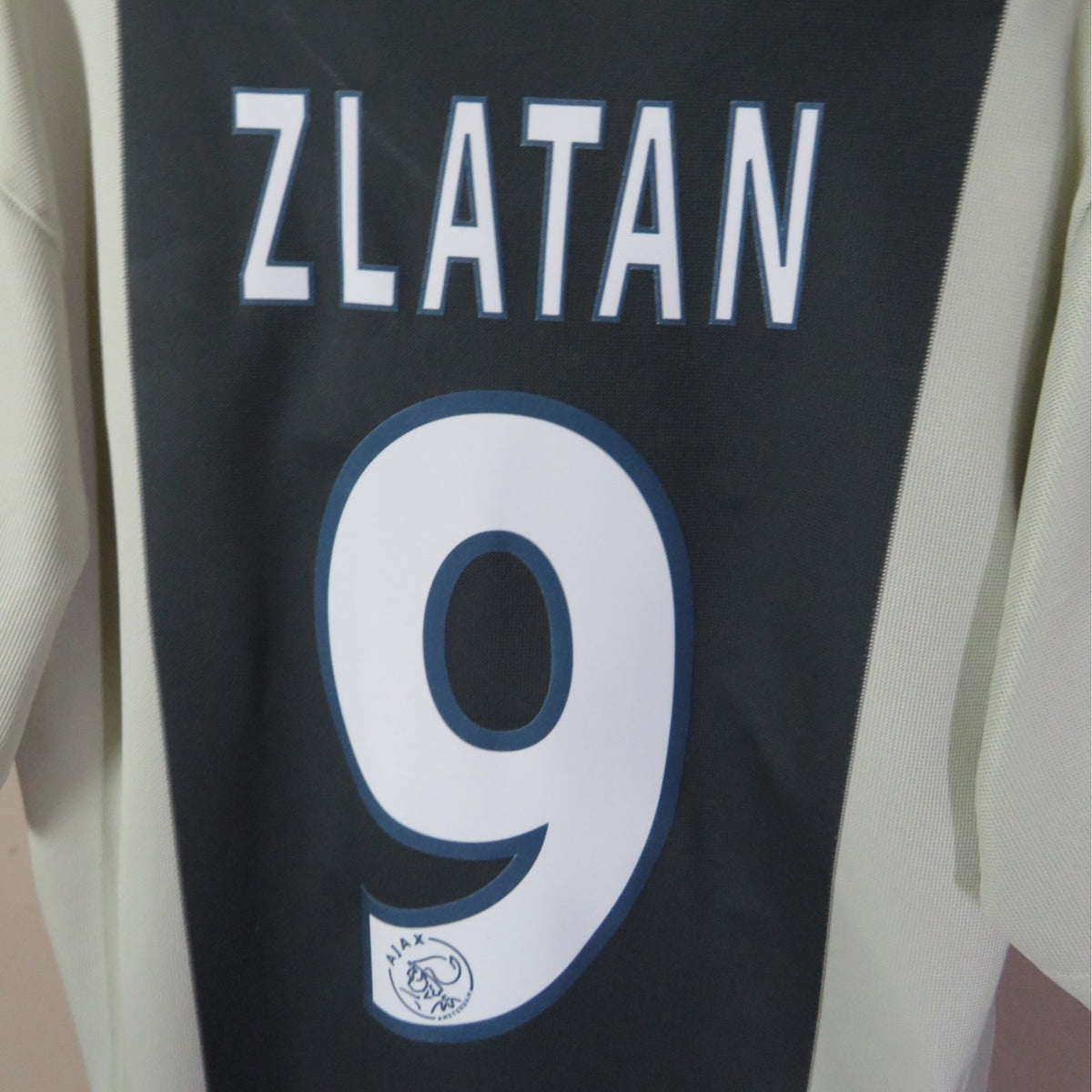 Retro Ajax 2001-2002 Away football jersey by Adidas, Zlatan 9, size M | Nostalgic Football Shirts