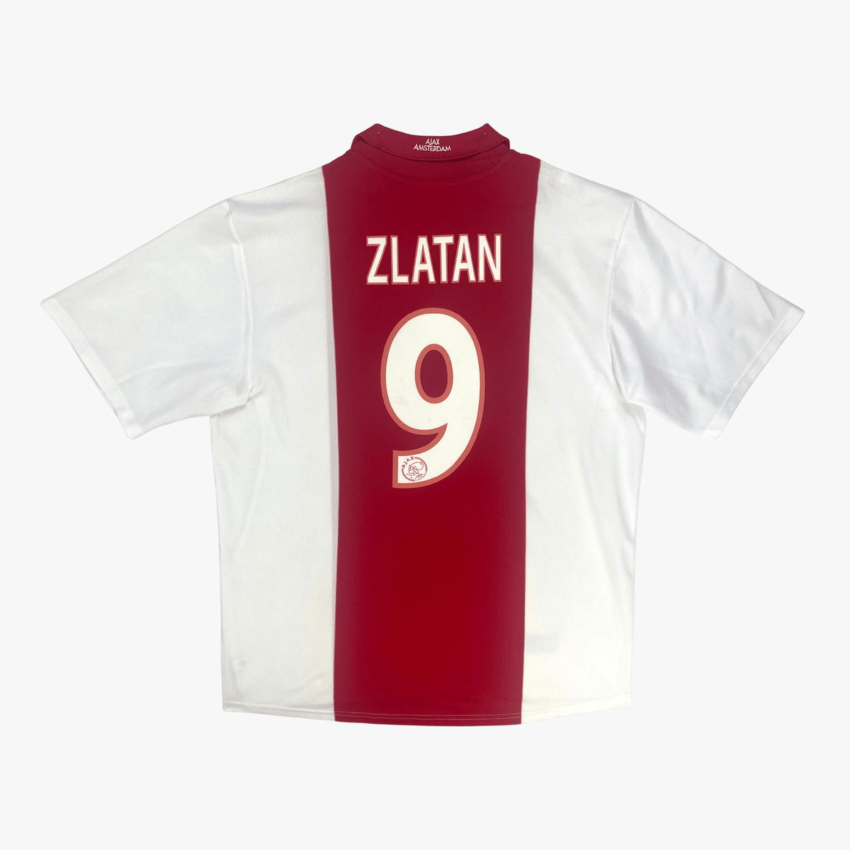 Vintage Ajax 2001-2002 Home football shirt with Ibrahimović 9 print, size XL | Nostalgic Football Shirts