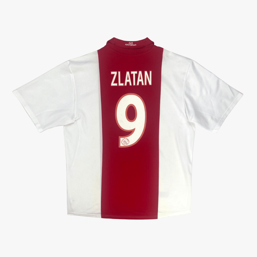 Vintage Ajax 2001-2002 Home football shirt with Ibrahimović 9 print, size XL, product code 699664 | Nostalgic Football Shirts