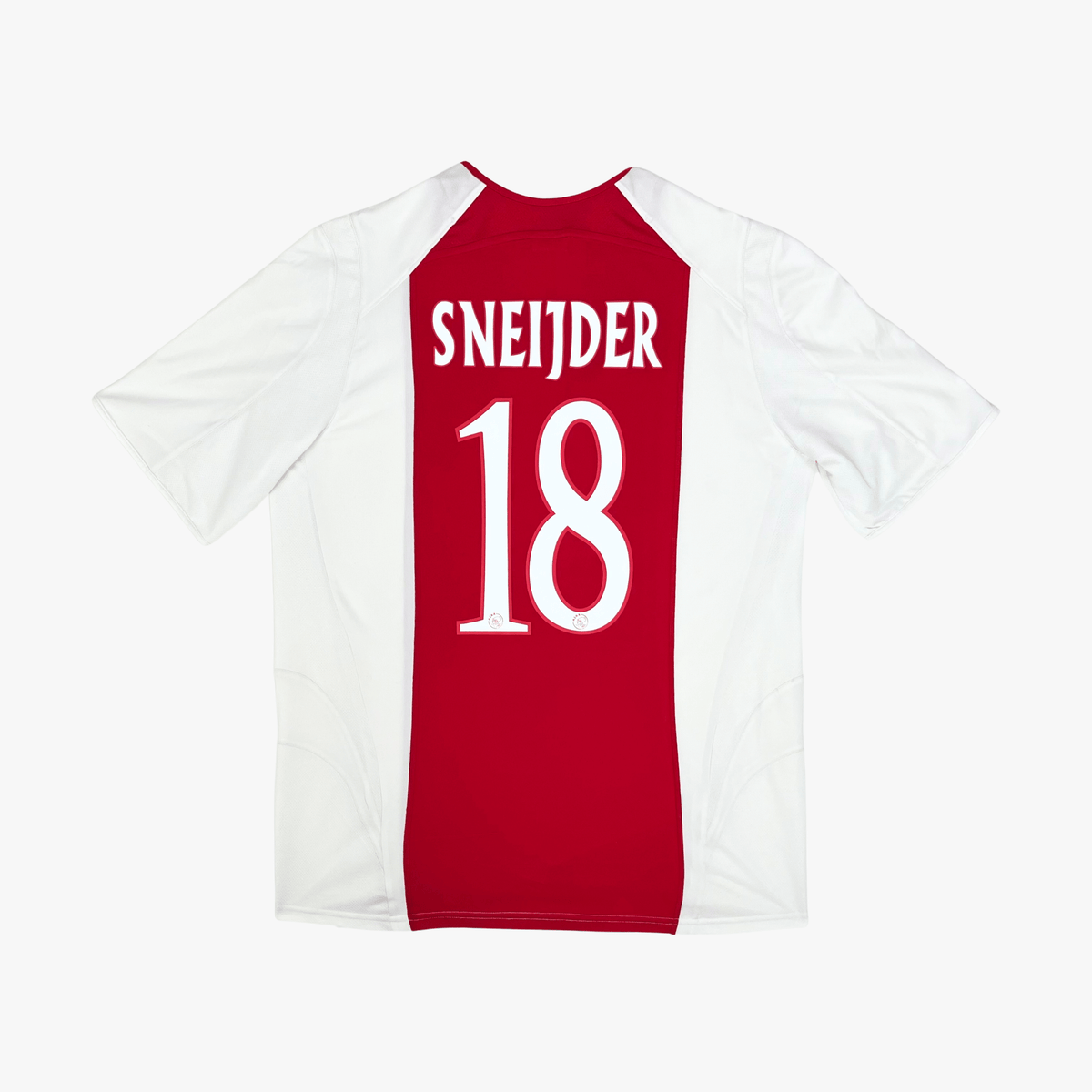 Vintage Ajax 2005-2006 Home football shirt with Sneijder 18 print, size L | Nostalgic Football Shirts