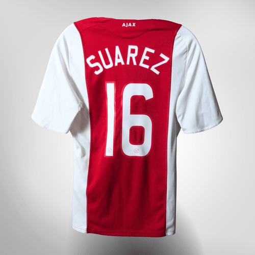 Vintage Ajax 2008-2009 Home football shirt with Suarez 16 print, size S | Nostalgic Football Shirts