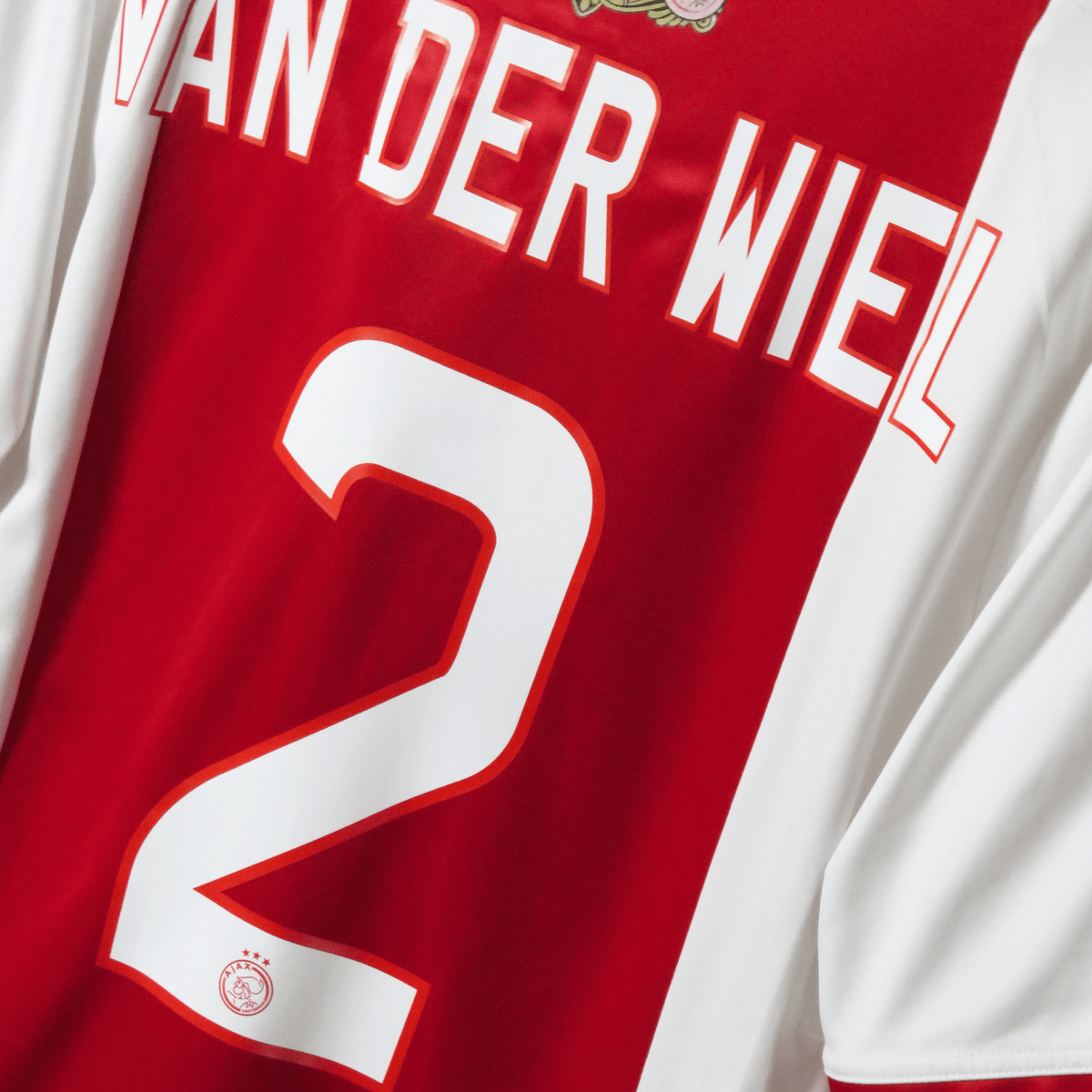 Retro Ajax 2011-2012 Home football jersey by Adidas, Van der Wiel 2, size L | Nostalgic Football Shirts