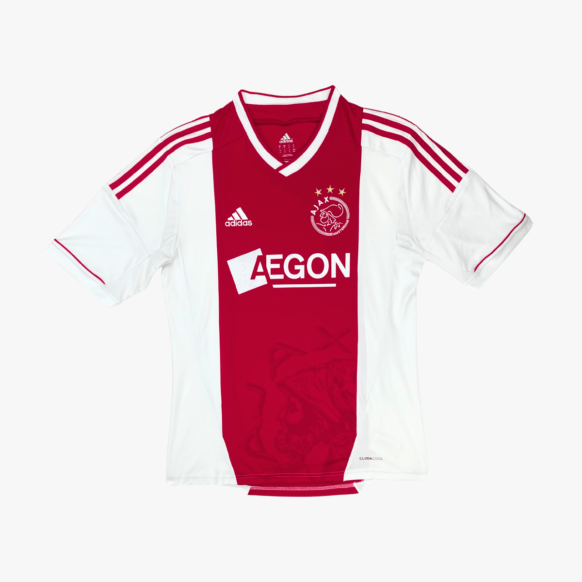 Authentic Adidas Ajax 2012-2013 Home shirt, Eriksen 8 on the back, size M | Nostalgic Football Shirts