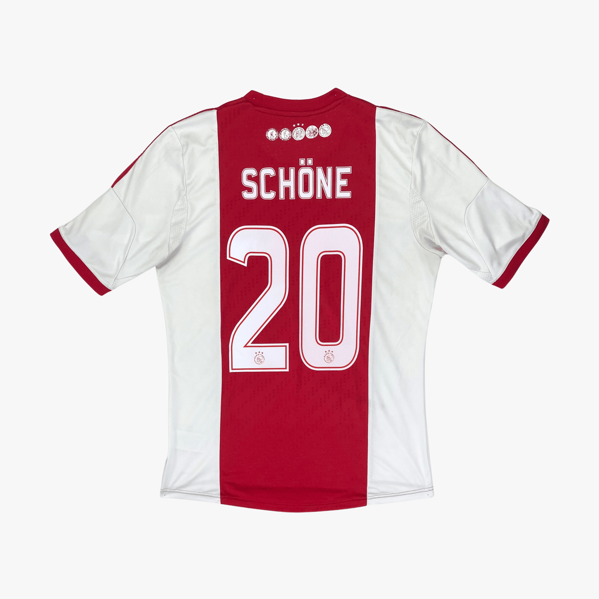Vintage Ajax 2013-2014 Home football shirt with Schöne 20 print, size M | Nostalgic Football Shirts