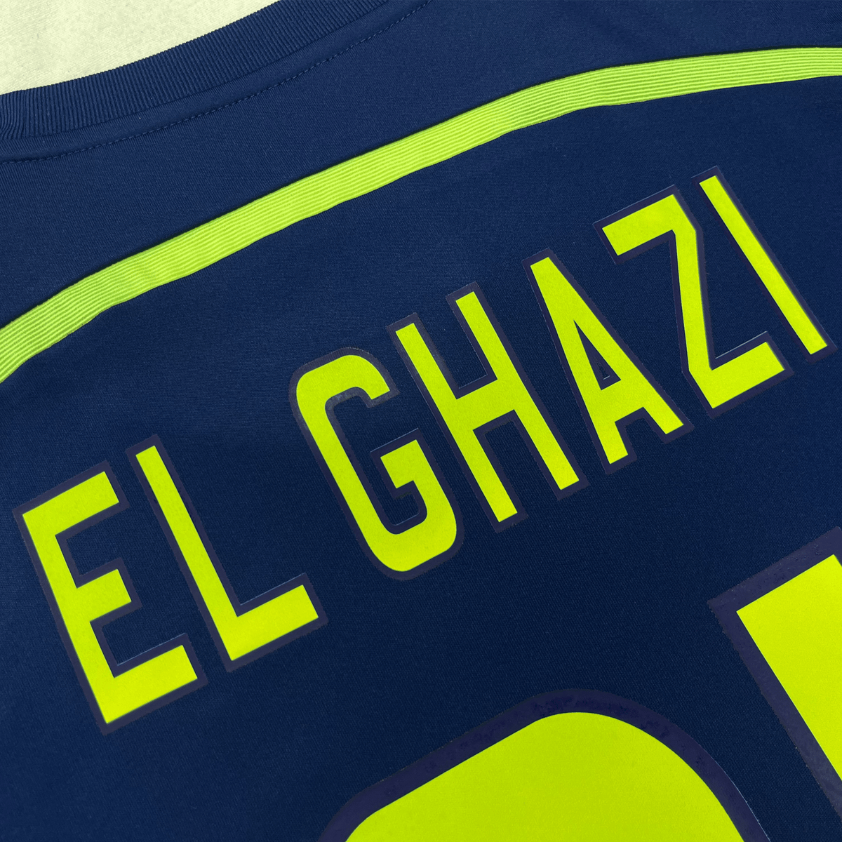 Retro Ajax 2014-2015 Away football jersey by Adidas, El Ghazi 21, size L | Nostalgic Football Shirts