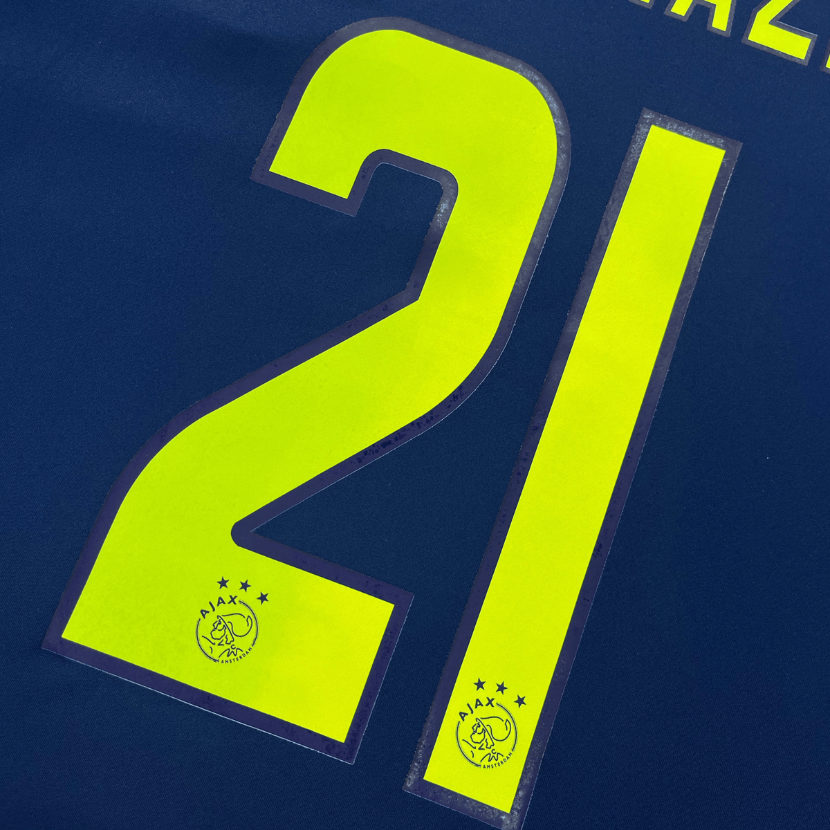 Retro Ajax 2014-2015 Away football jersey by Adidas, El Ghazi 21, size L | Nostalgic Football Shirts