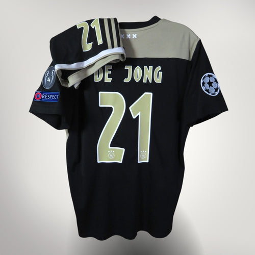 Vintage Ajax 2018-2019 Away full kit with De Jong 21 print, size L | Nostalgic Football Shirts
