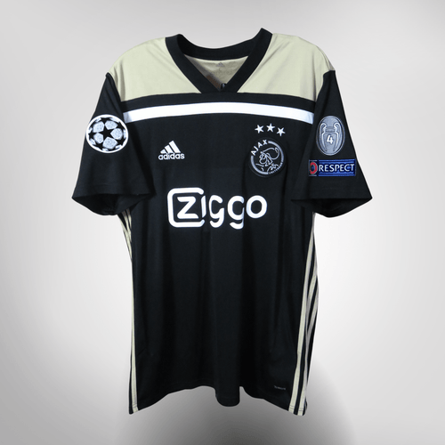 Authentic Adidas Ajax 2018-2019 Away shirt, De Jong 21 on the back, size L, product code CF5468 | Nostalgic Football Shirts