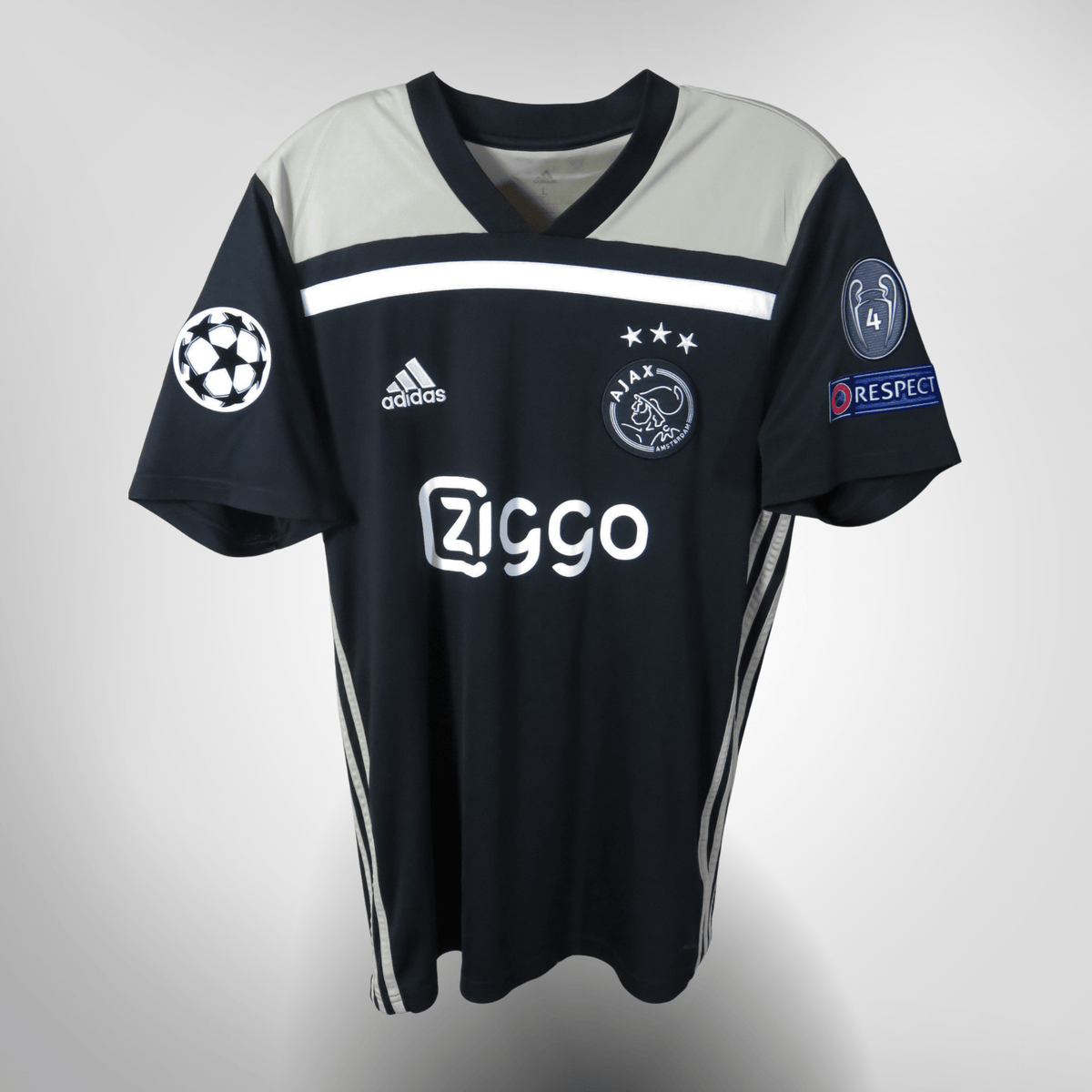 Authentic Adidas Ajax 2018-2019 Away shirt, Ziyech 22 on the back, size L | Nostalgic Football Shirts