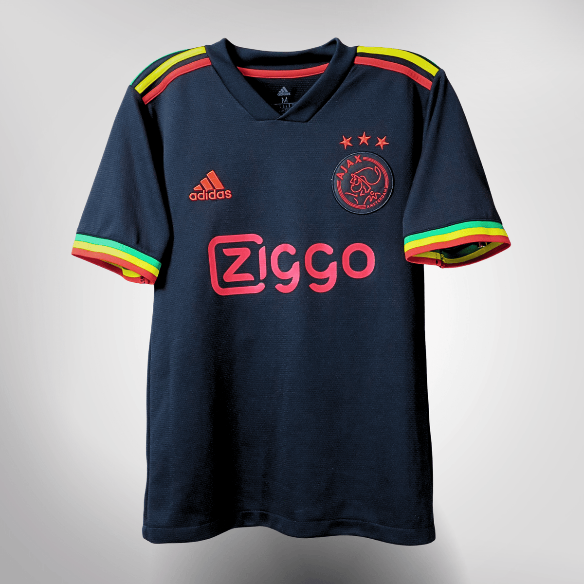 Authentic Adidas Ajax 2021-2022 Third shirt, Gravenberch 8 on the back, size M | Nostalgic Football Shirts