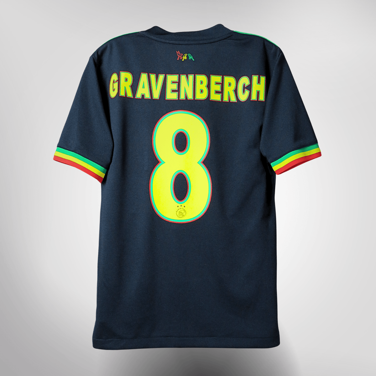 Vintage Ajax 2021-2022 Third football shirt with Gravenberch 8 print, size M | Nostalgic Football Shirts