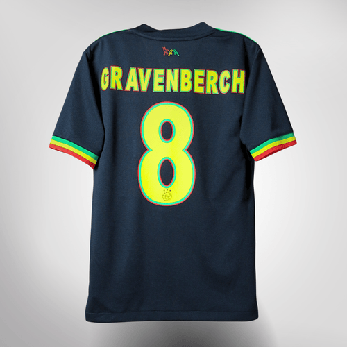 Vintage Ajax 2021-2022 Third football shirt with Gravenberch 8 print, size M, product code GT9556 | Nostalgic Football Shirts