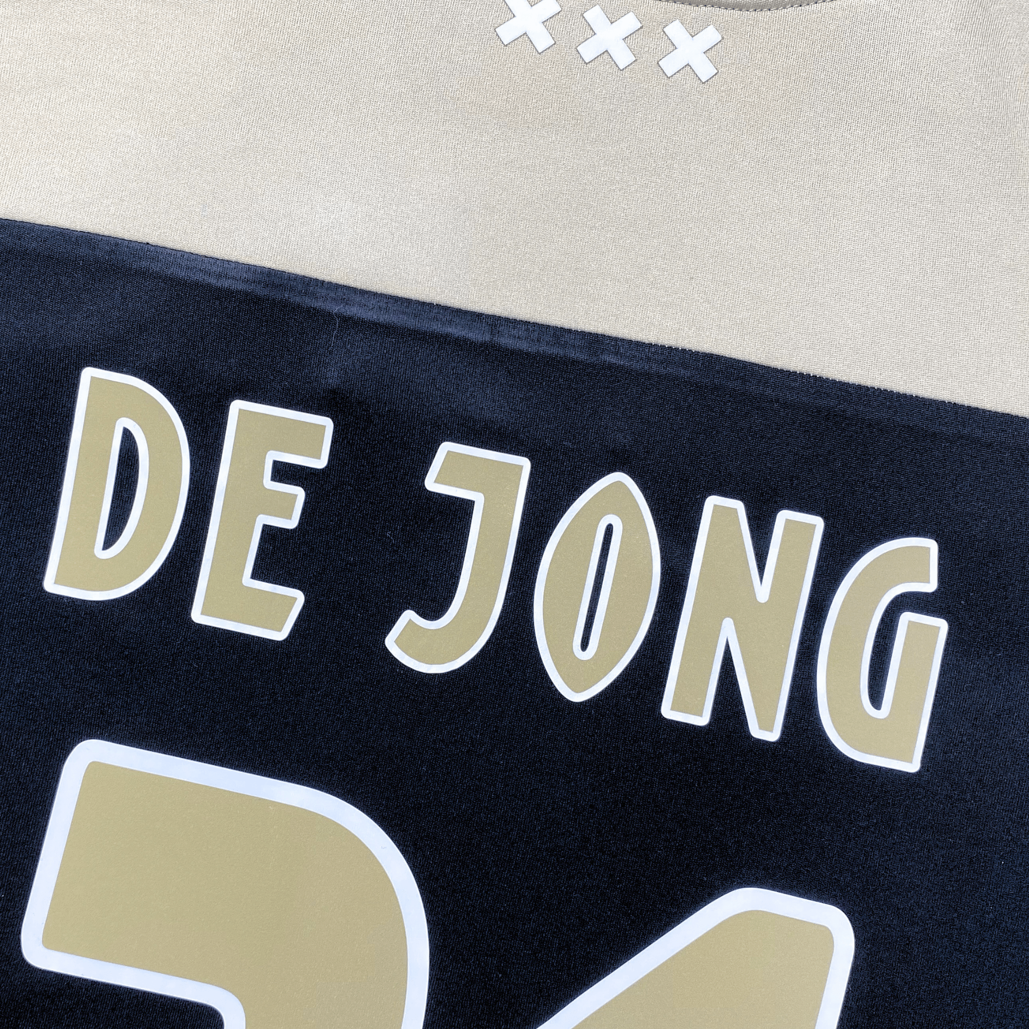 Ajax 2018-19 Away CL De Jong #21 Shirt M