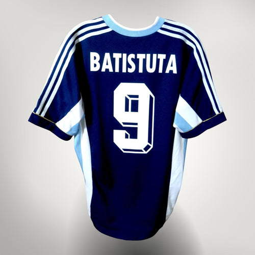 Vintage Argentina 1998-2000 Away football shirt with Batistuta 9 print, size M | Nostalgic Football Shirts