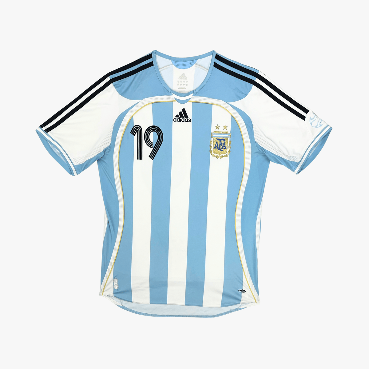 Authentic Adidas Argentina 2006-2007 Home shirt, Messi 19 on the back, size M | Nostalgic Football Shirts