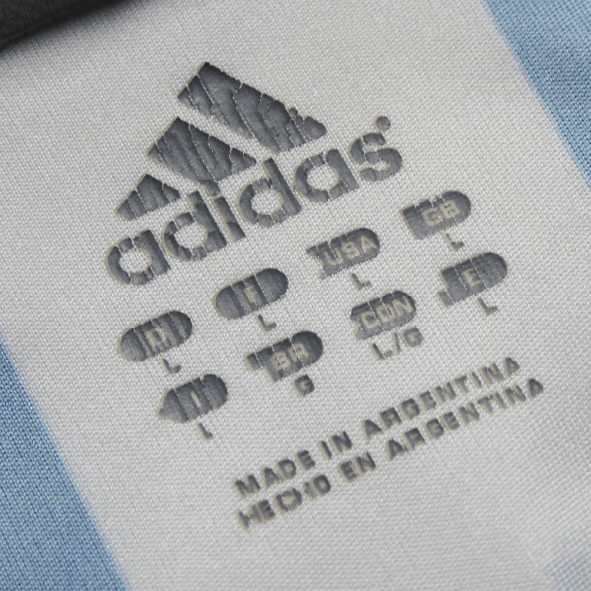 Authentic Adidas Argentina 2006-2008 Home shirt, Crespo 9 on the back, size L, product code 838643 | Nostalgic Football Shirts